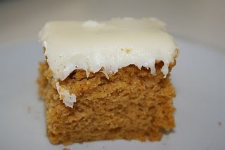 Pumpkin Bars with Cream Cheese Frosting