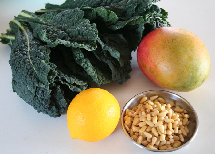 Massaged Kale & Mango Salad (Inspired by Aarti)