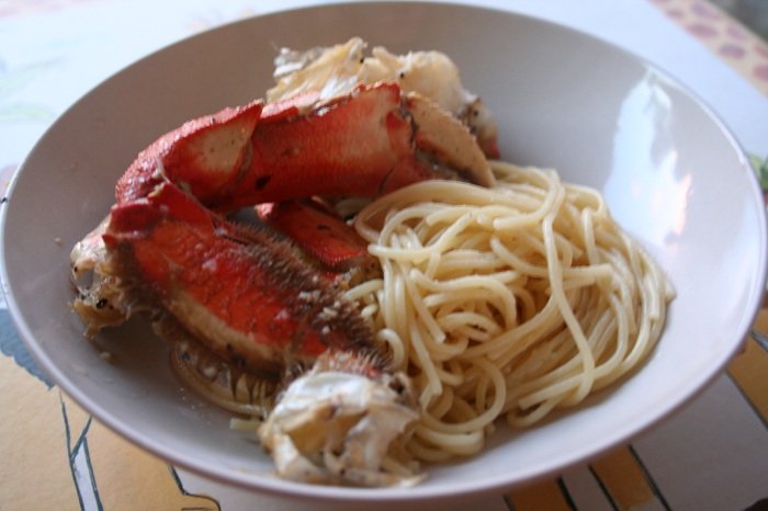 Garlic Roasted Crab and Truffle Noodles (Inspired by Thanh Long & Crustaceans)