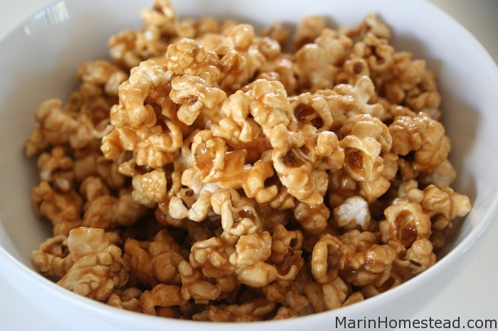 Microwave Caramel Corn in a Bag