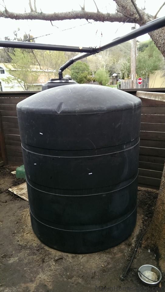 1000 Gallon Rainwater Collection and Irrigation Pump System