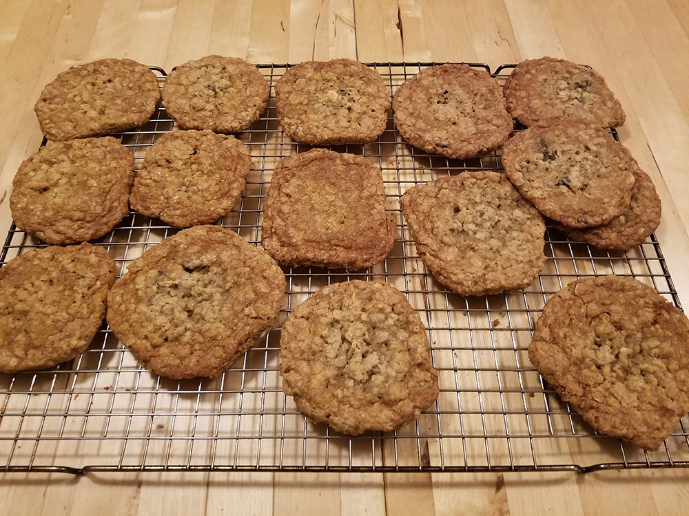 Oatmeal Craisin White Chocolate Chip Cookies