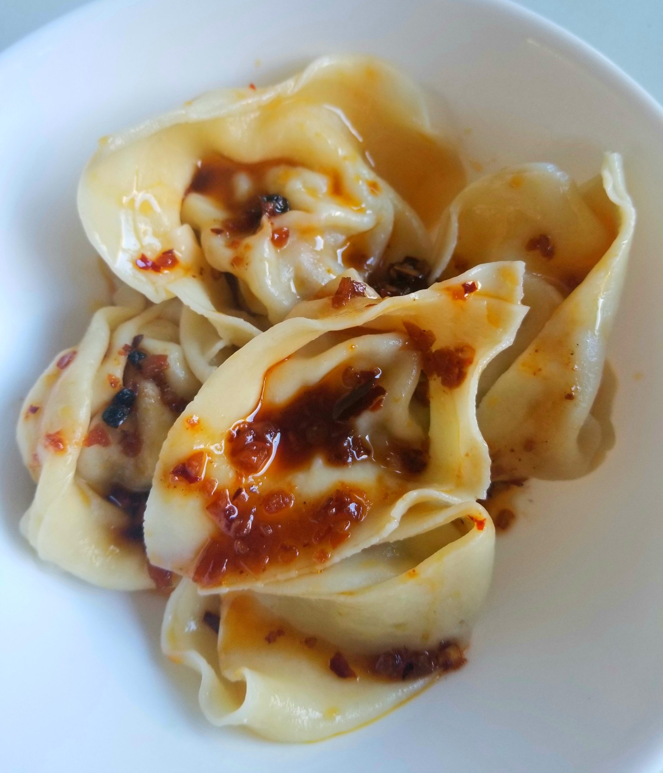 Pork Wontons in a Spicy Chili Oil